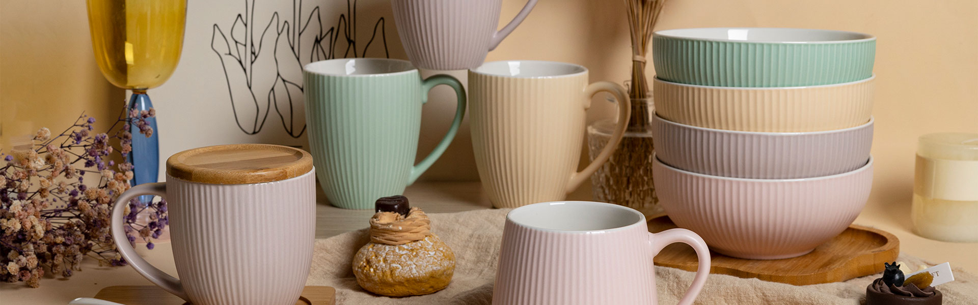 Mugs-&-Cups-&-Tea-Sets أكواب-&-أكواب-&-أطقم الشاي